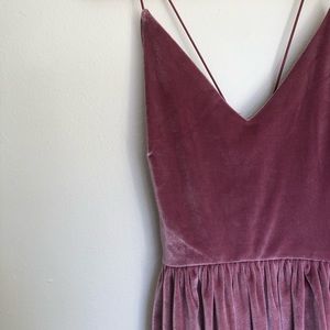 Pink Satin Mini Dress